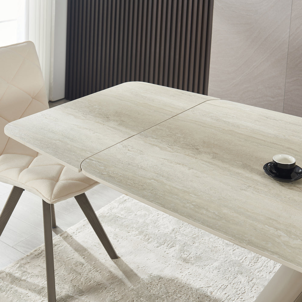 Retractable Sintered Stone Extendable Dining Table