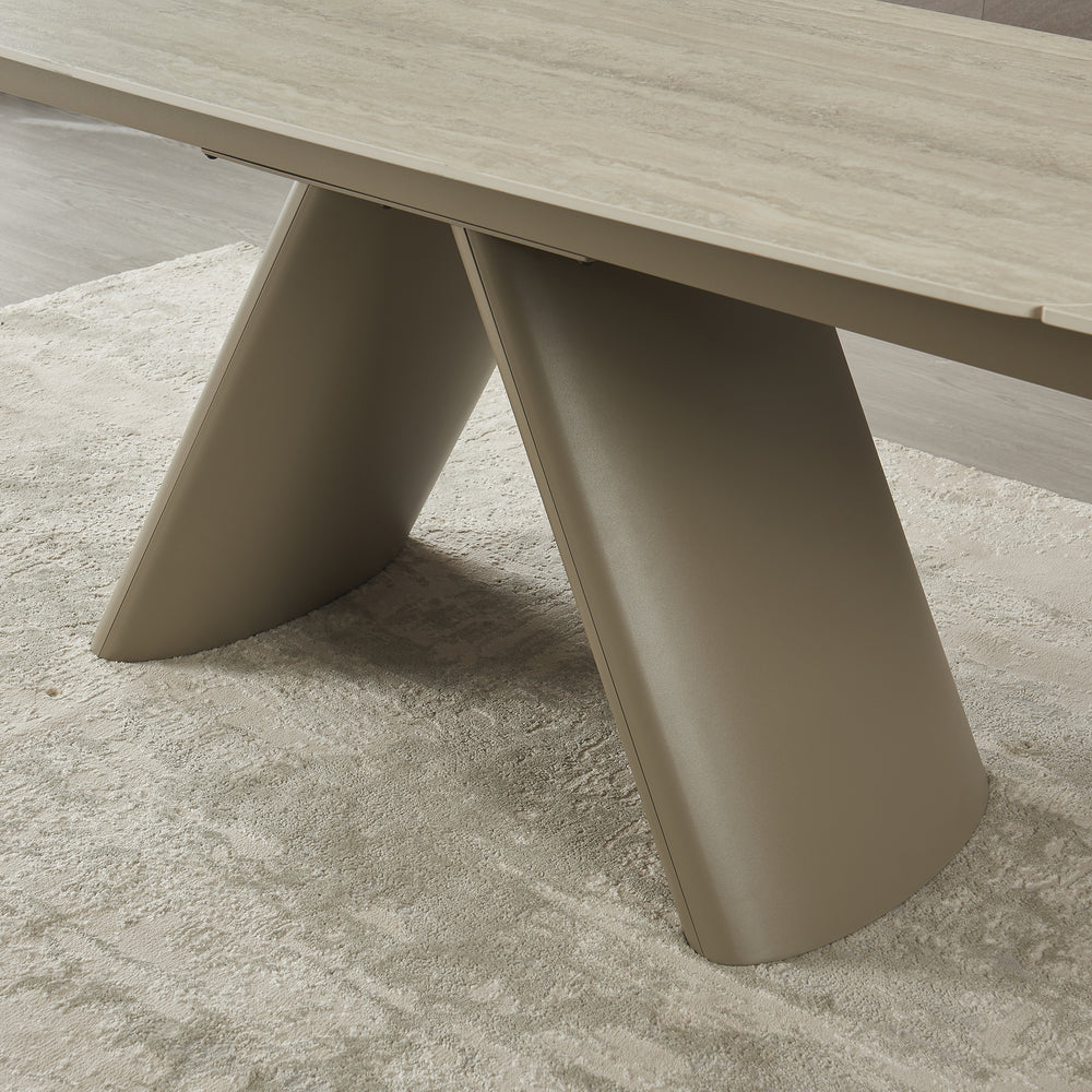 Retractable Sintered Stone Extendable Dining Table