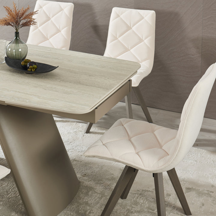 Retractable Sintered Stone Extendable Dining Table2