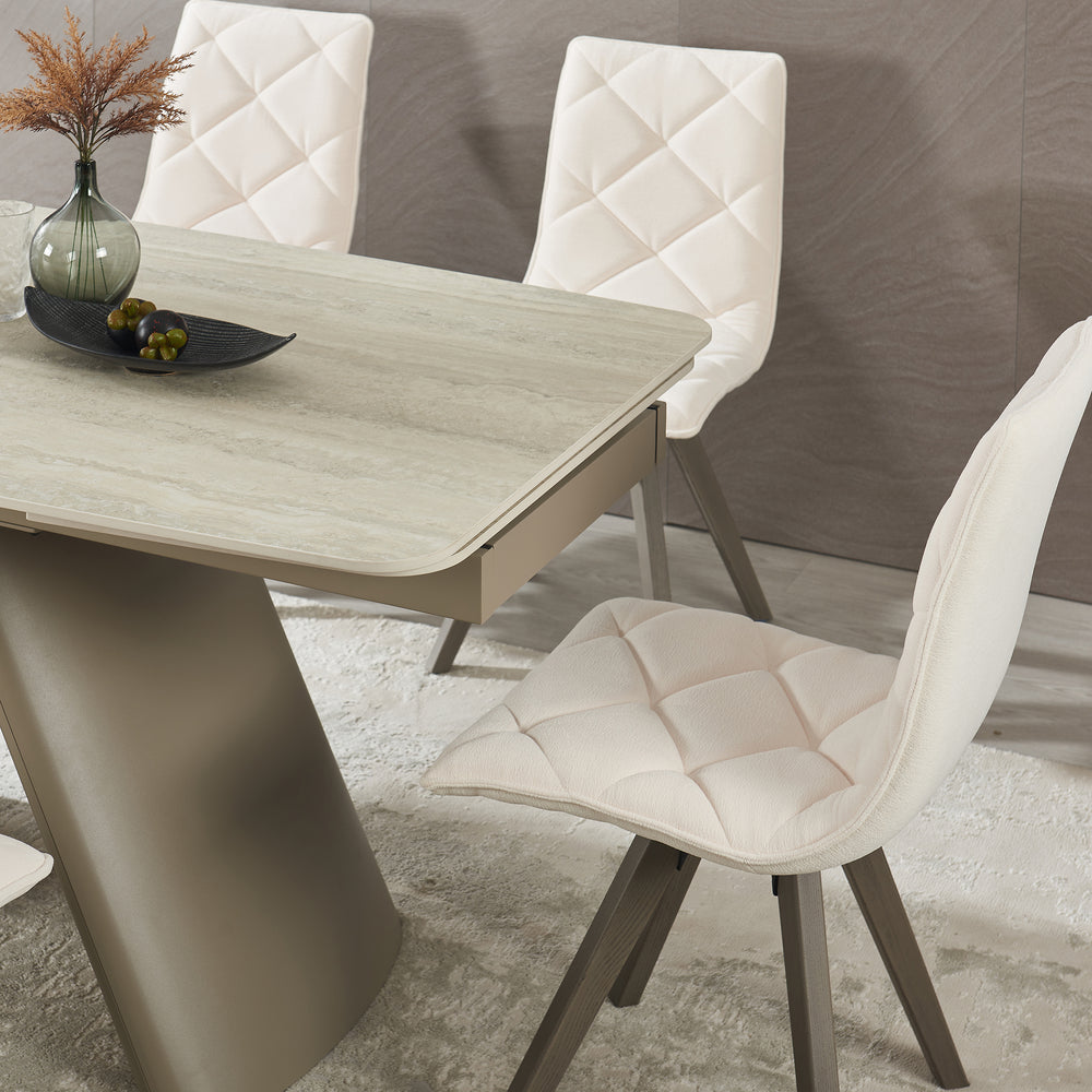 Retractable Sintered Stone Extendable Dining Table2