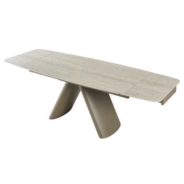 Retractable Sintered Stone Extendable Dining Table