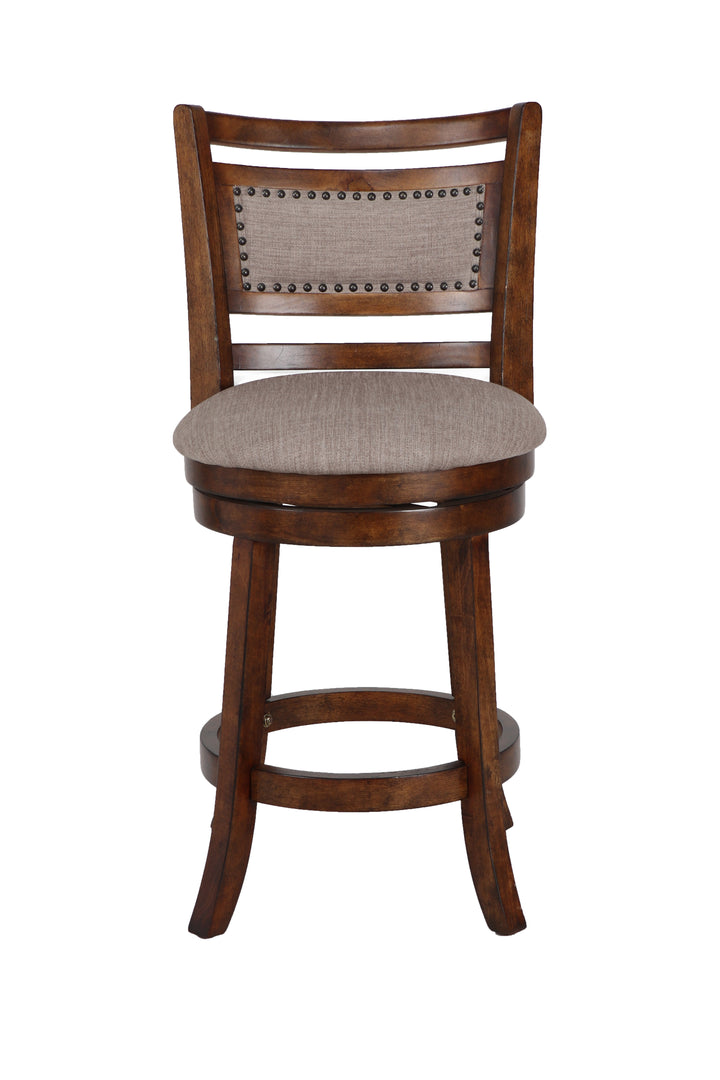 Aberdeen 24" Counter Stool W/fabric Cushions-Brown