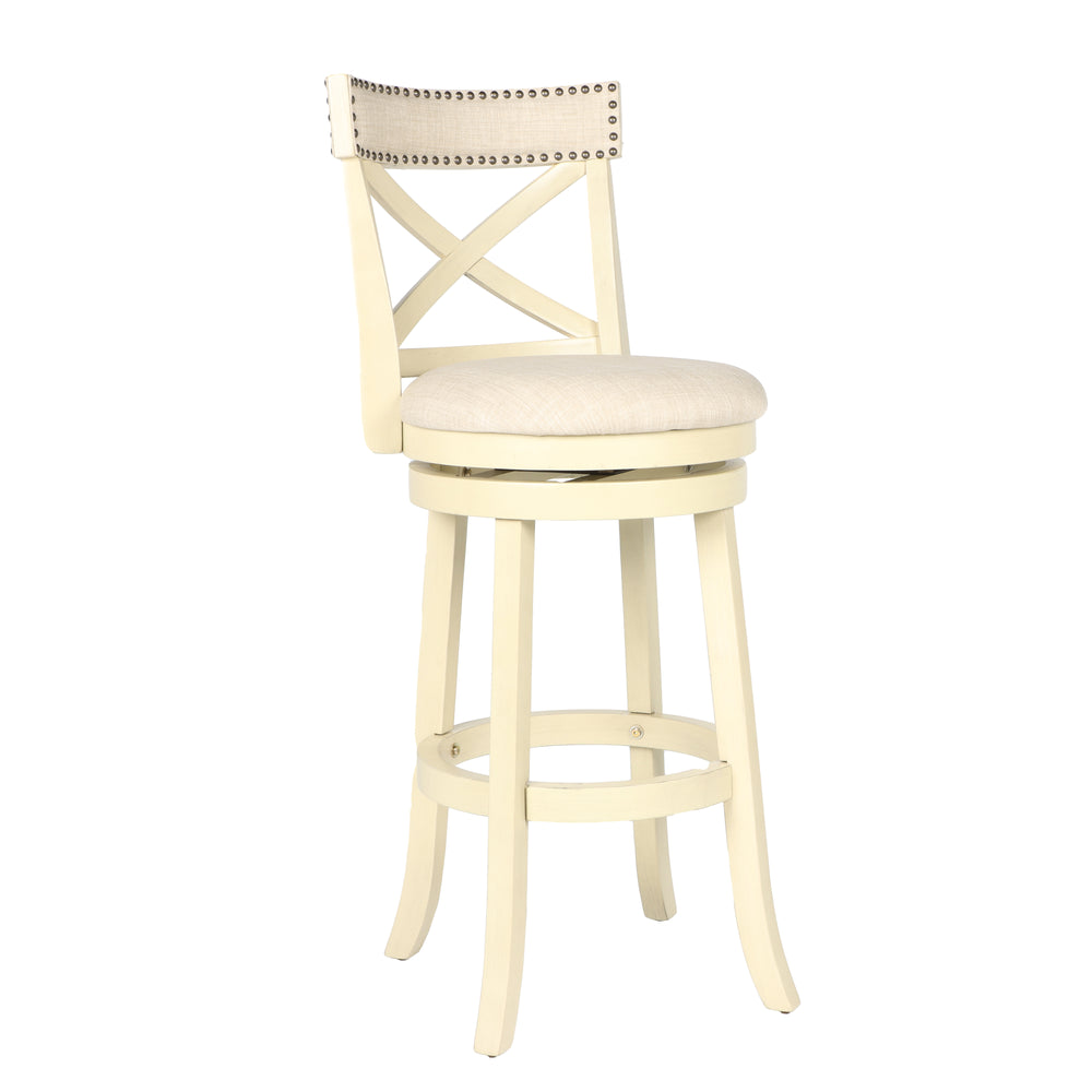 York 29" Bar Stool-White