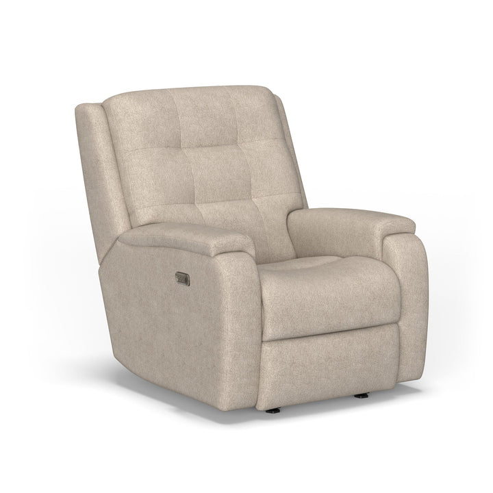 Arlo Fabric Power Recliner with Power Headrest &amp; Lumbar