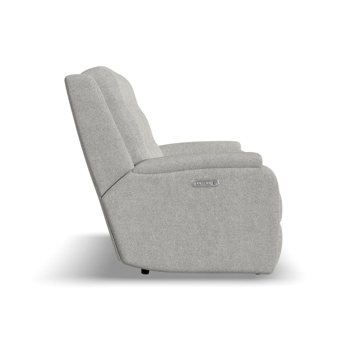 Arlo Fabric Power Reclining Loveseat with Console &amp; Power Headrests