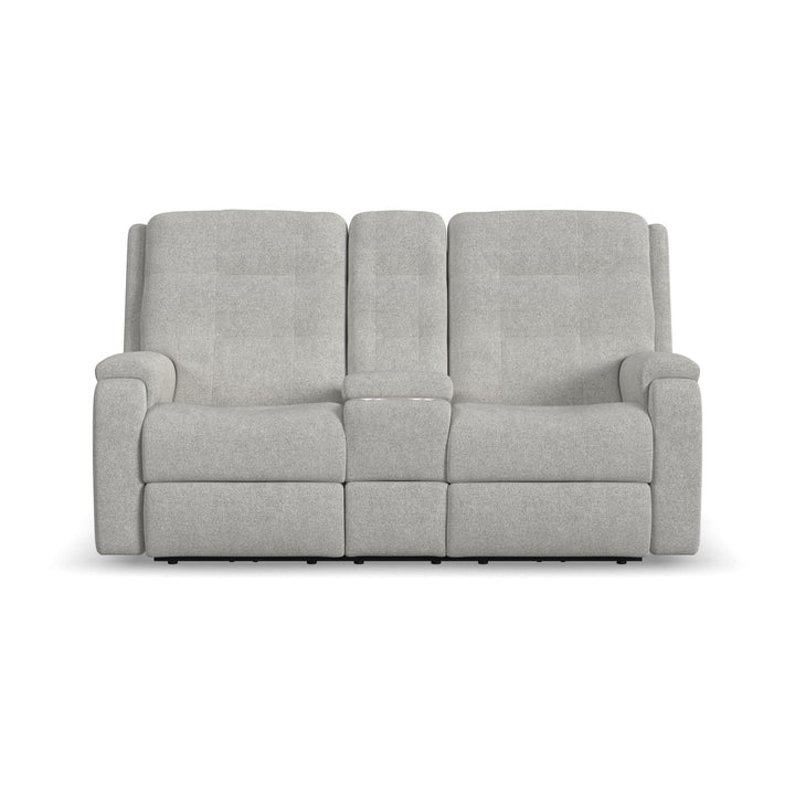 Arlo Fabric Reclining Loveseat with Console