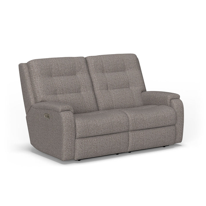 Arlo Fabric Power Reclining Loveseat with Power Headrests &amp; Lumbar
