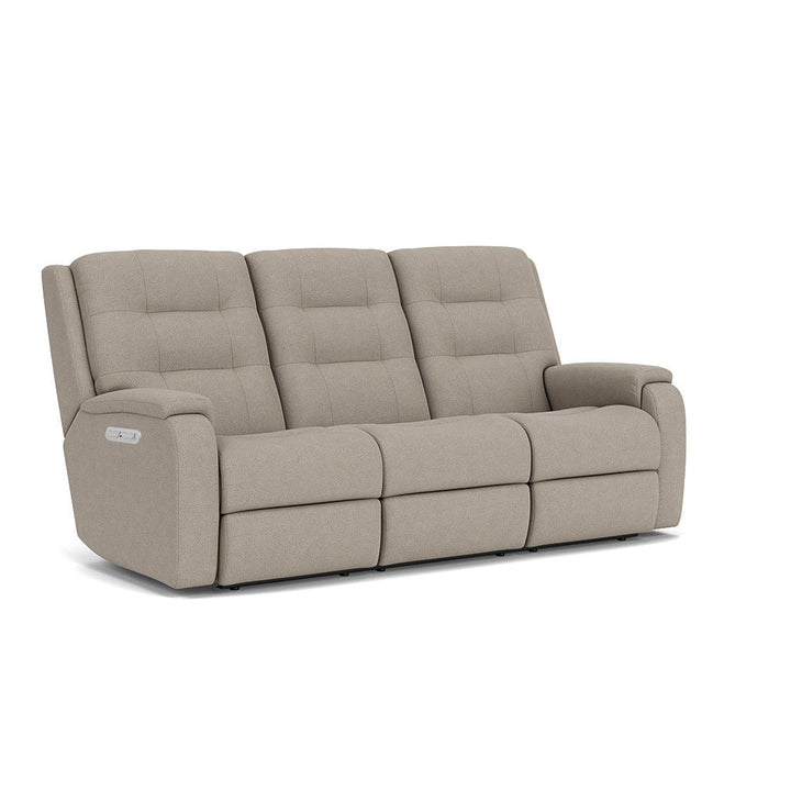 Arlo Fabric Power Reclining Sofa with Power Headrests &amp; Lumbar