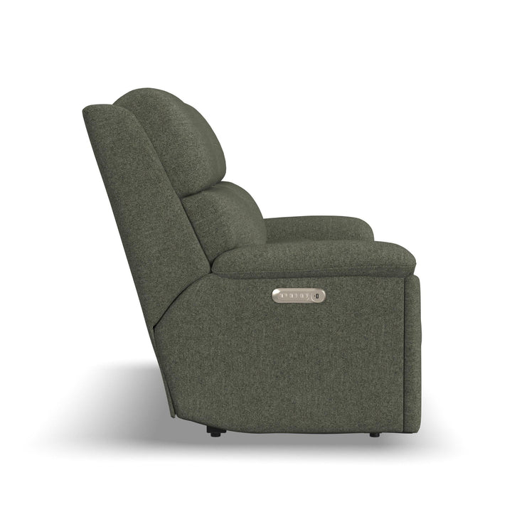 Porter Fabric Power Reclining Loveseat with Console, Power Headrest, &amp; Lumbar
