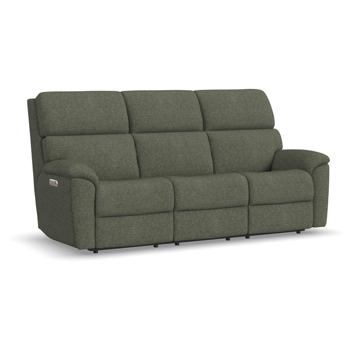 Porter Fabric Power Reclining Sofa with Console, Power Headrest, &amp; Lumbar
