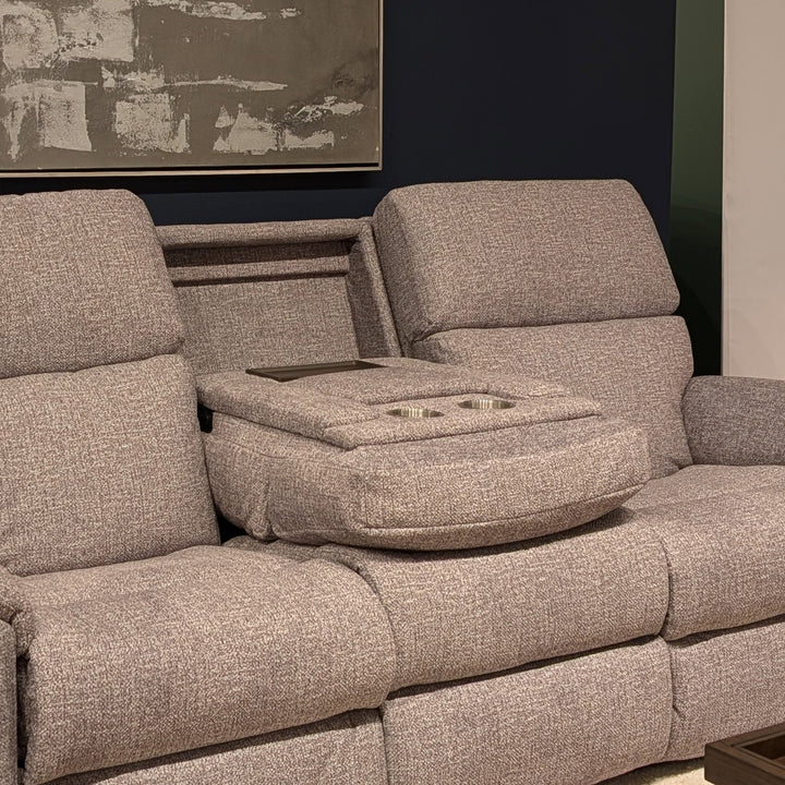Porter Fabric Power Reclining Sofa with Console, Power Headrest, &amp; Lumbar