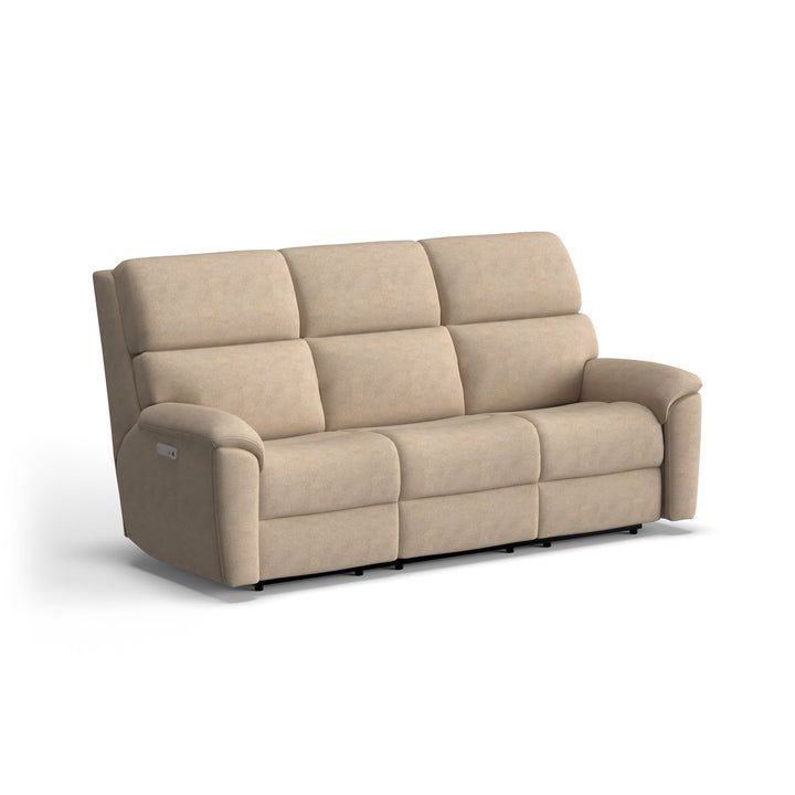 Porter Fabric Power Reclining Sofa with Console, Power Headrest, &amp; Lumbar