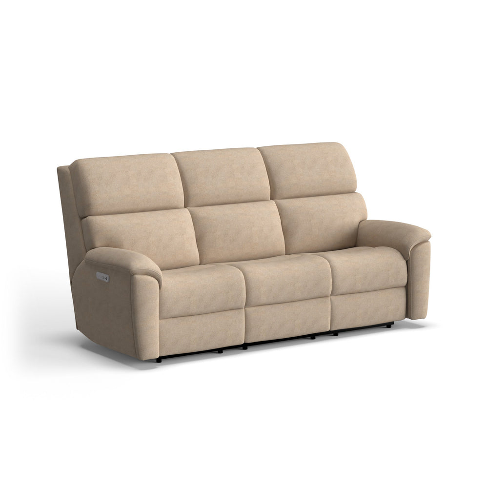 Porter Fabric Power Reclining Sofa with Console, Power Headrest, & Lumbar