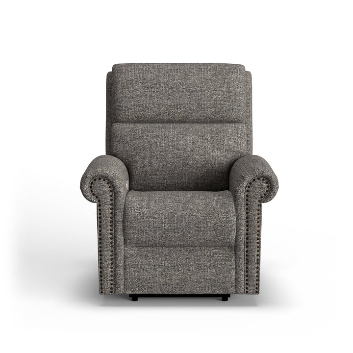 Bernard Fabric Power Recliner with Power Headrest &amp; Lumbar