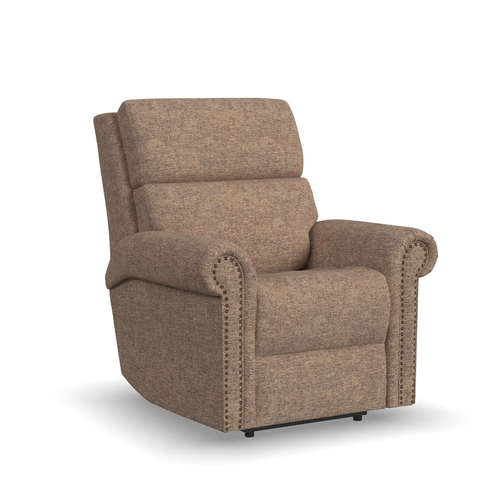Bernard Fabric Power Recliner with Power Headrest &amp; Lumbar