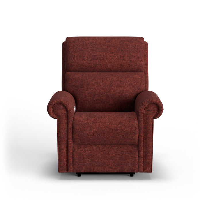 Bernard Fabric Power Recliner with Power Headrest &amp; Lumbar