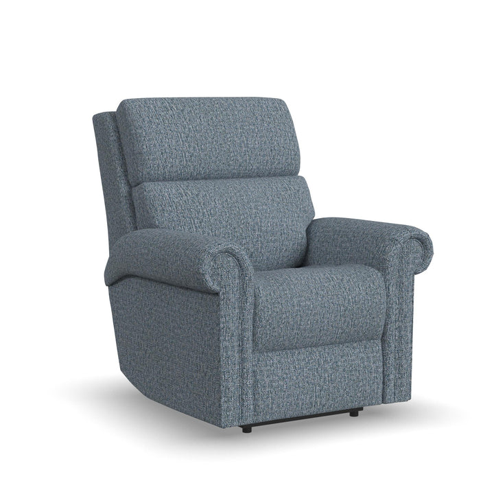 Bernard Fabric Power Recliner with Power Headrest &amp; Lumbar