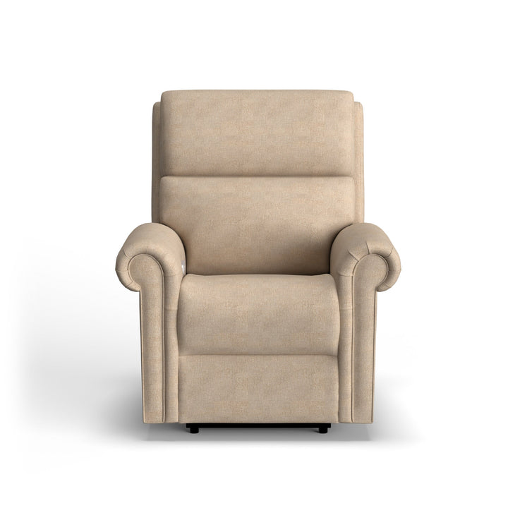 Bernard Fabric Power Recliner with Power Headrest &amp; Lumbar