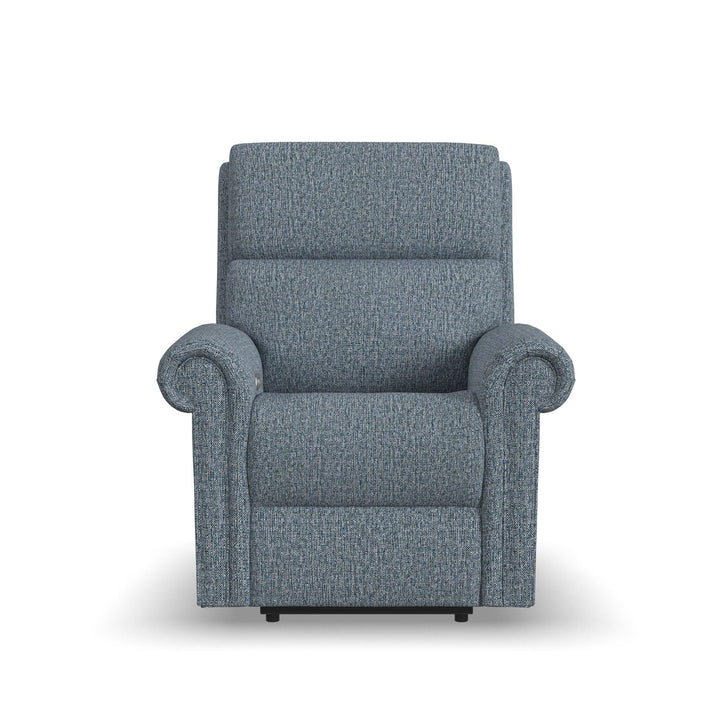 Bernard Fabric Power Recliner with Power Headrest &amp; Lumbar