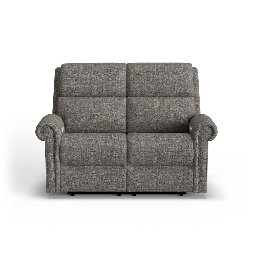 Bernard Fabric Power Reclining Loveseat with Power Headrest & Lumbar