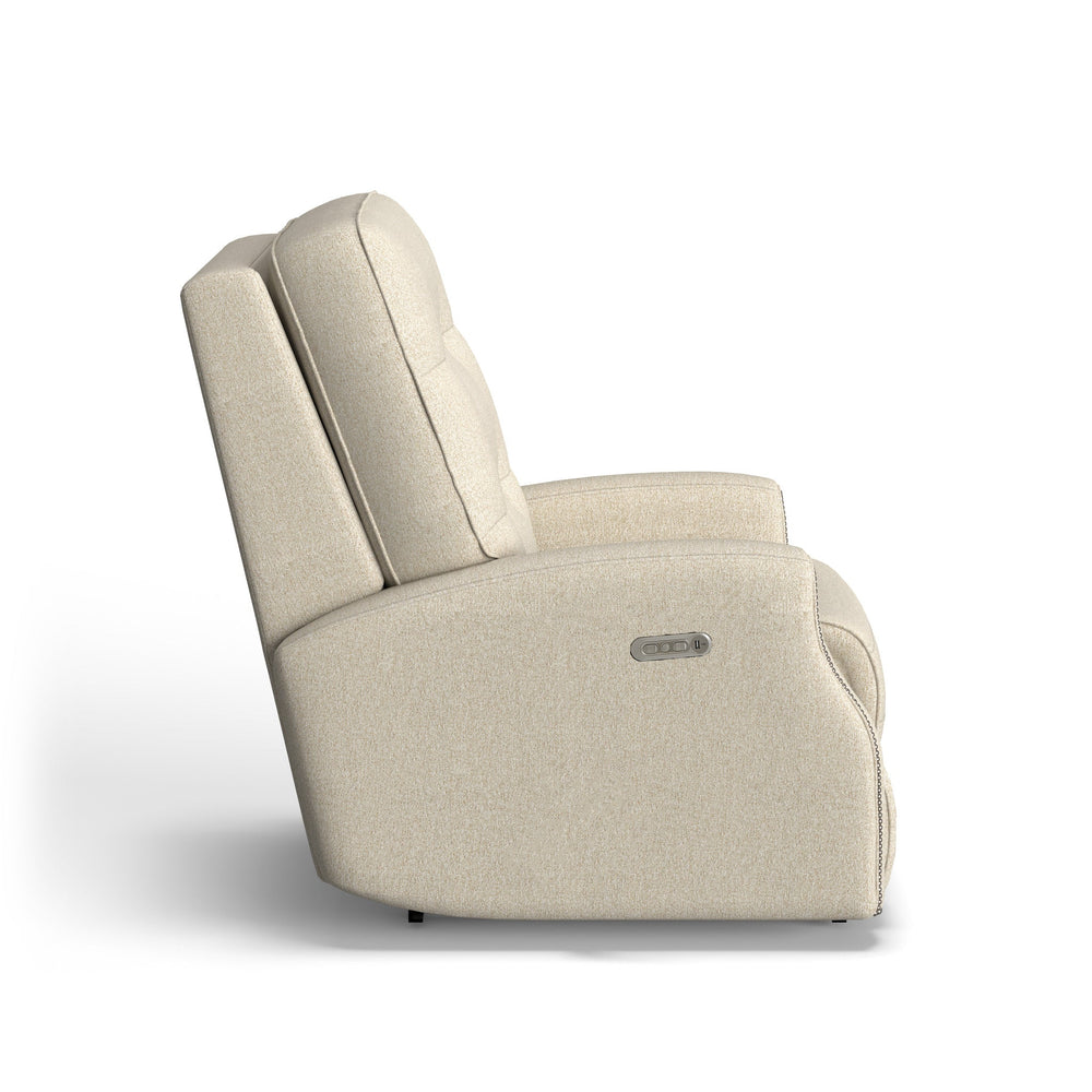 Devon Fabric Power Rocking Recliner with Power Headrest