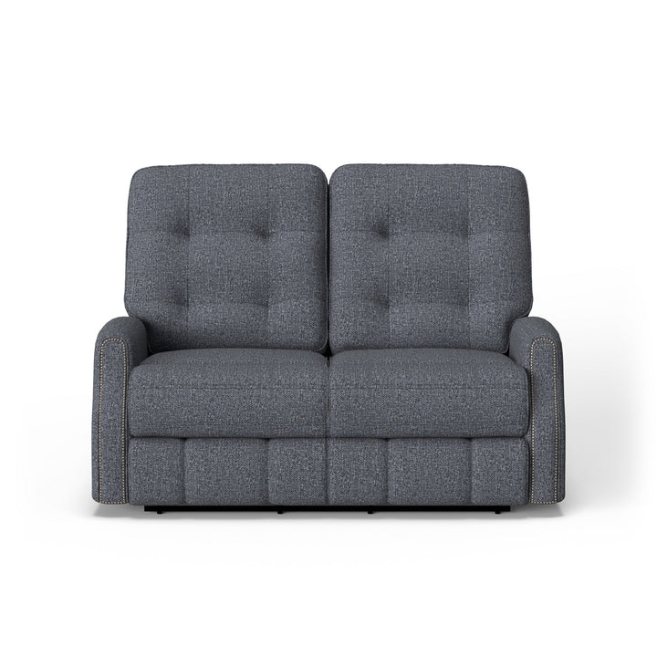 Devon Fabric Power Reclining Loveseat with Power Headrests