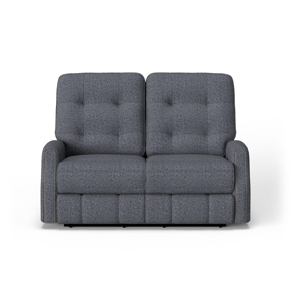 Devon Fabric Power Reclining Loveseat with Power Headrests