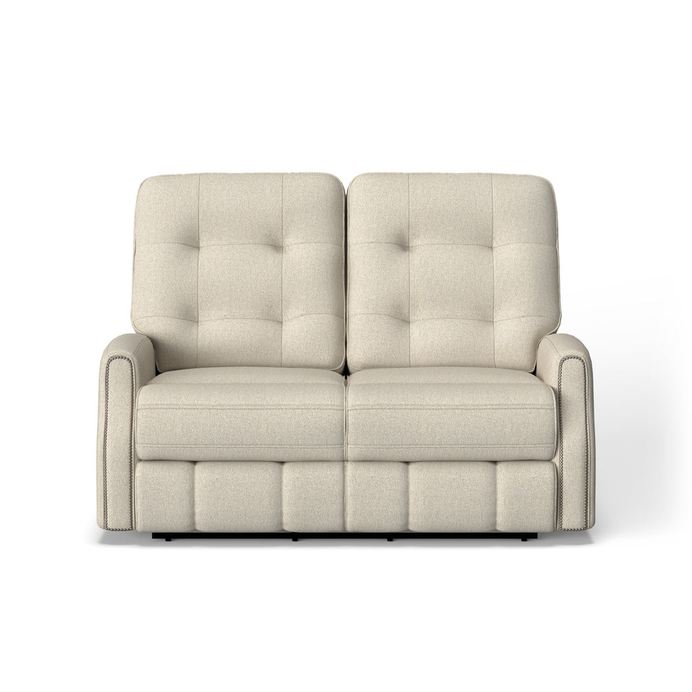 Devon Fabric Power Reclining Loveseat with Power Headrests