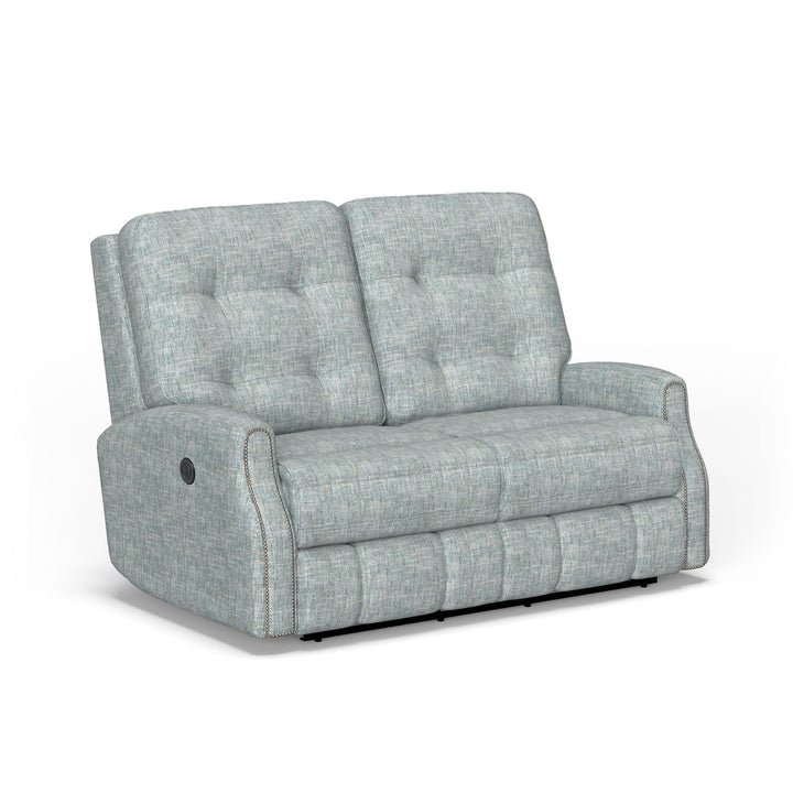 Devon Fabric Power Reclining Loveseat