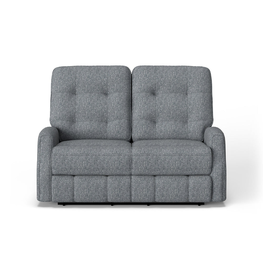 Devon Fabric Power Reclining Loveseat with Power Headrests