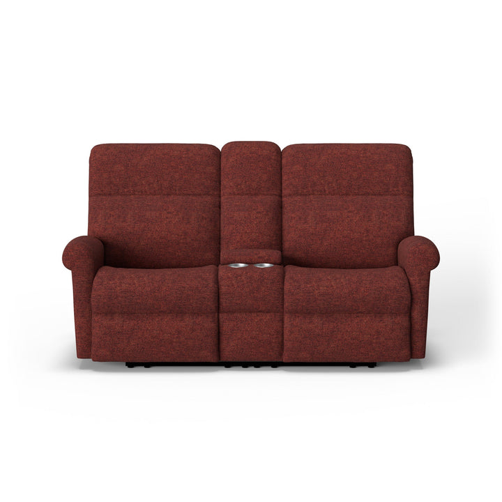 Davis Fabric Power Reclining Loveseat with Console &amp; Power Headrests