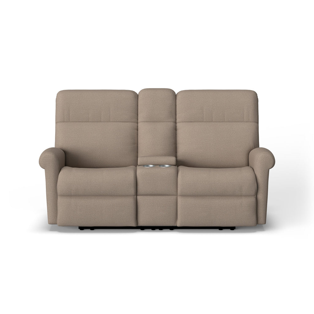 Davis Fabric Power Reclining Loveseat with Console