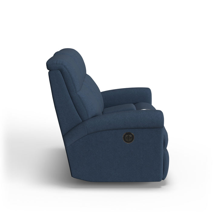 Davis Fabric Power Reclining Loveseat with Console