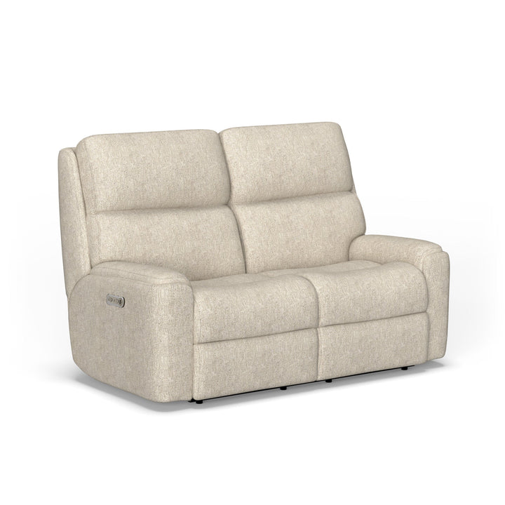 Rio Fabric Power Reclining Loveseat with Power Headrests
