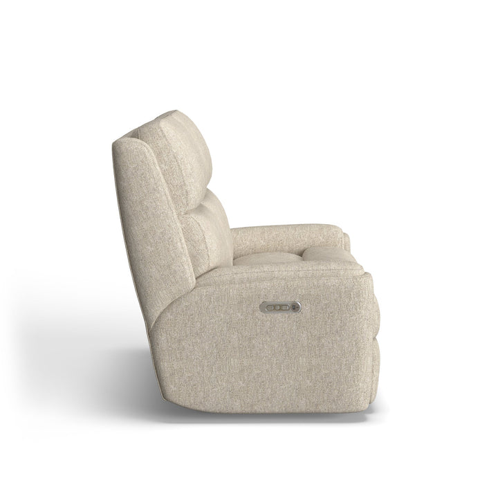 Rio Fabric Power Reclining Loveseat with Power Headrests