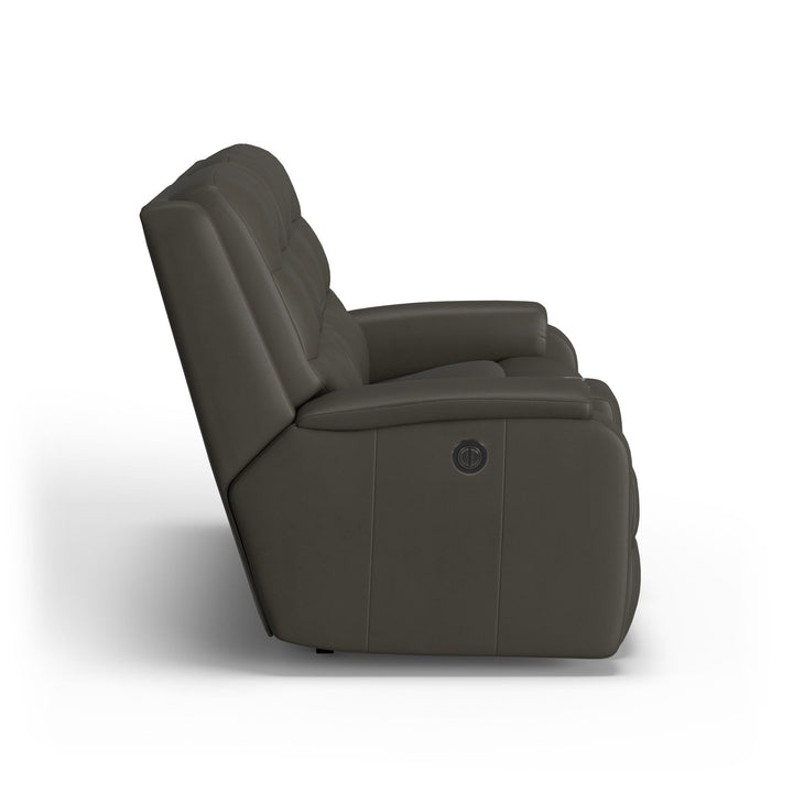 Arlo Leather Power Reclining Loveseat with Console