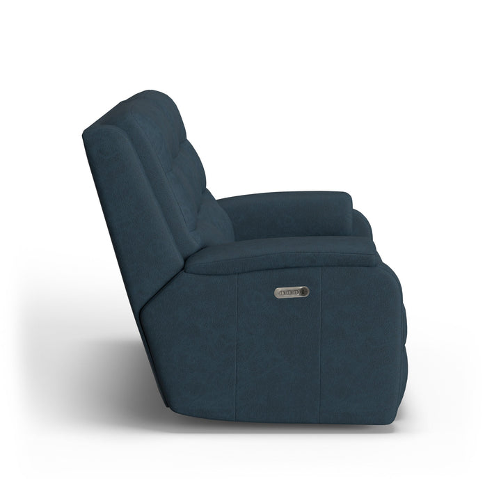 Arlo Leather Power Reclining Loveseat with Power Headrests &amp; Lumbar