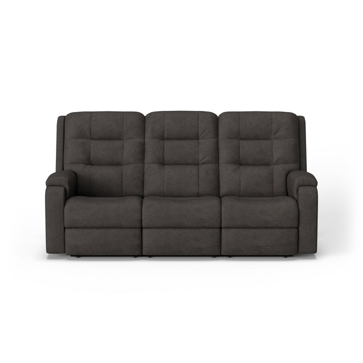 Arlo Leather Power Reclining Sofa with Power Headrests &amp; Lumbar