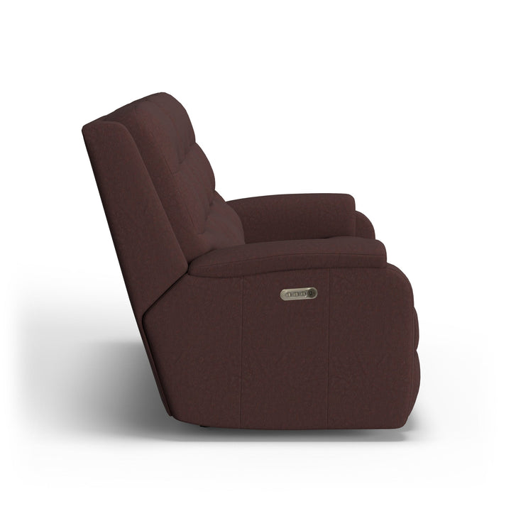 Arlo Leather Power Reclining Sofa with Power Headrests &amp; Lumbar