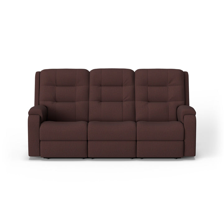 Arlo Leather Power Reclining Sofa with Power Headrests &amp; Lumbar