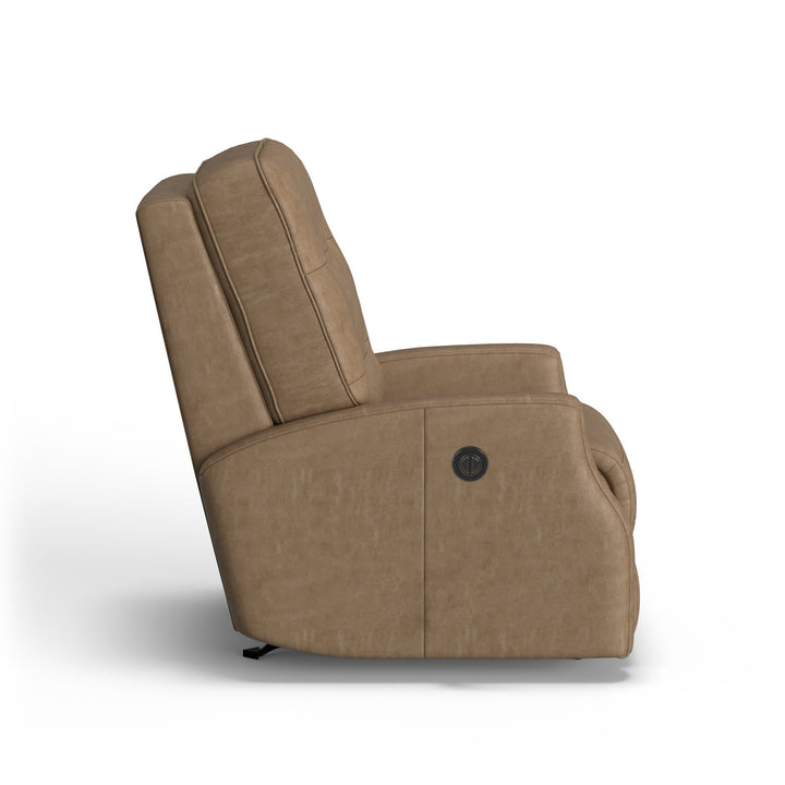 Devon Leather Power Rocking Recliner