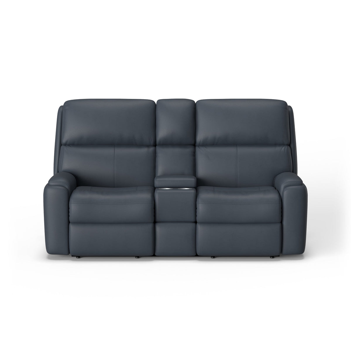 Rio Leather Power Reclining Loveseat with Console