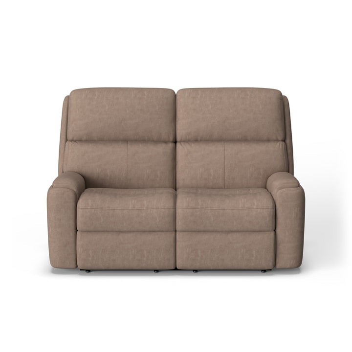 Rio Leather Power Reclining Loveseat with Power Headrests