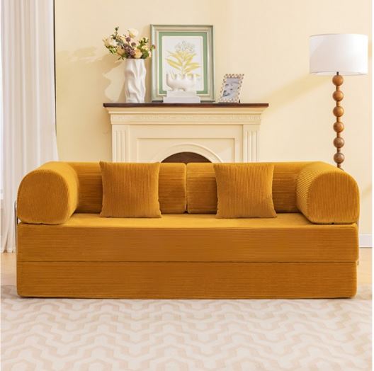 Perri 79" Compressed Sofa in Ginger