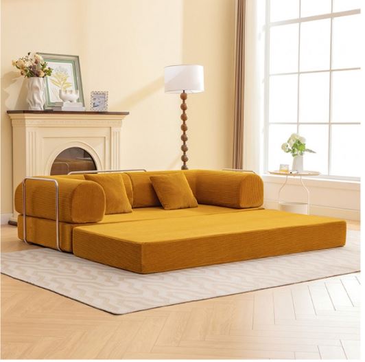 Perri 79" Compressed Sofa in Ginger