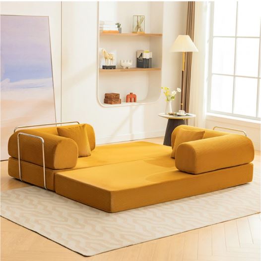 Perri 79" Compressed Sofa in Ginger