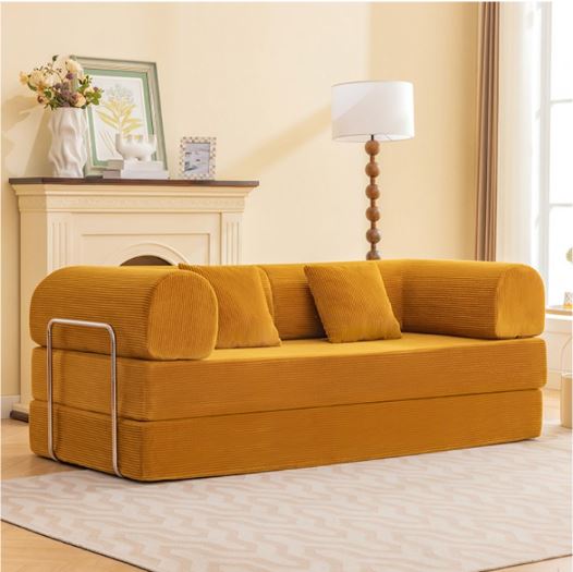 Perri 79" Compressed Sofa in Ginger