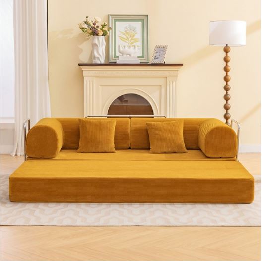 Perri 79" Compressed Sofa in Ginger