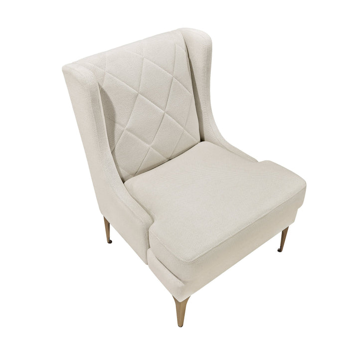 Savoy Taupe Accent Chair - detail