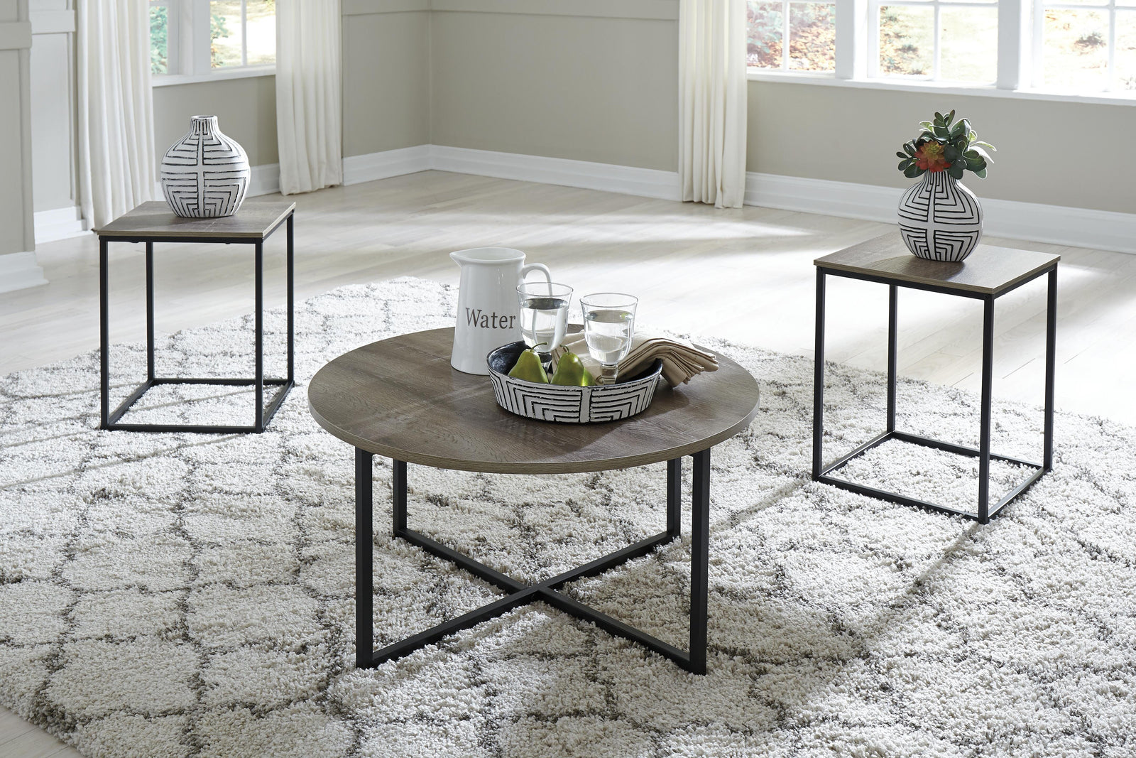 Wadeworth Table (Set of 3) - Beige (2)